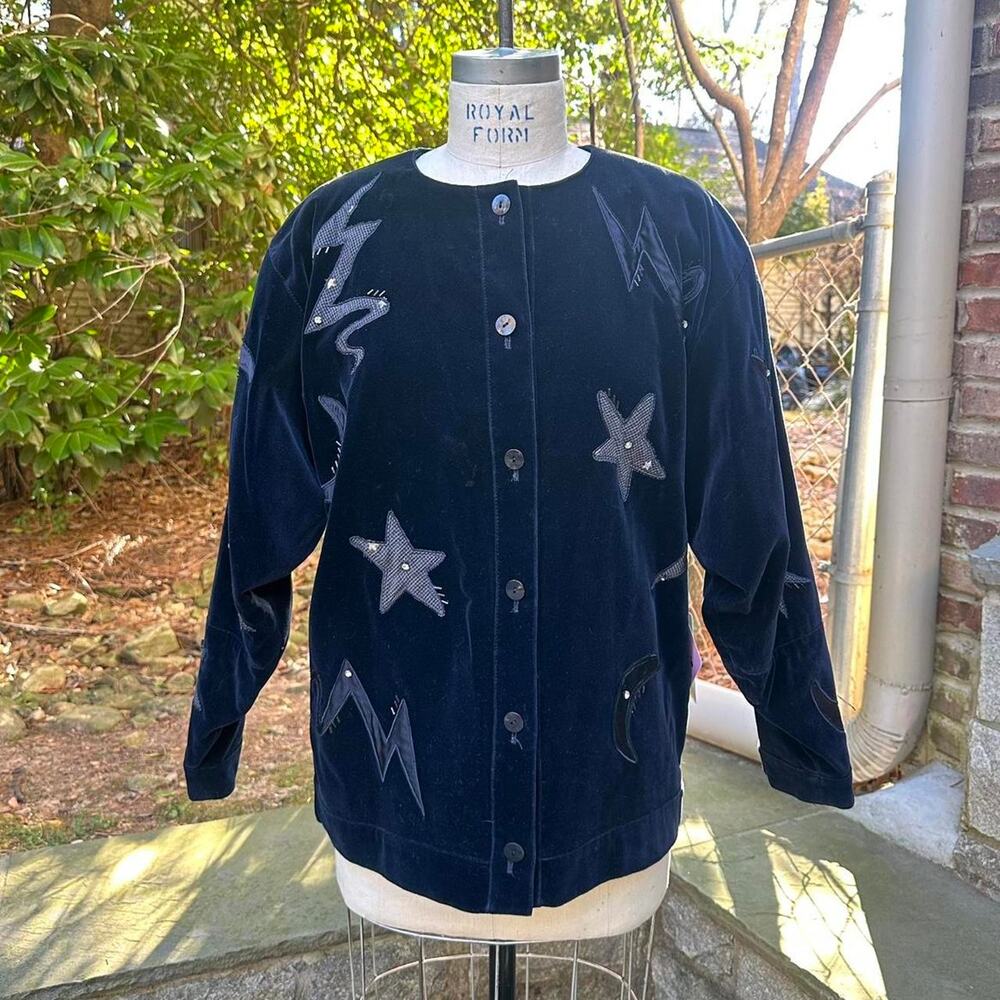 Vintage Escada midnight sky jacket